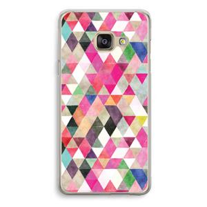 CaseCompany Gekleurde driehoekjes: Samsung Galaxy A3 (2016) Transparant Hoesje