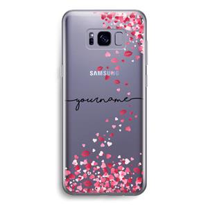 CaseCompany Hartjes en kusjes: Samsung Galaxy S8 Transparant Hoesje