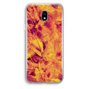 CaseCompany Eternal Fire: Samsung Galaxy J3 (2017) Transparant Hoesje
