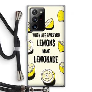 CaseCompany Lemonade: Samsung Galaxy Note 20 Ultra / Note 20 Ultra 5G Transparant Hoesje met koord