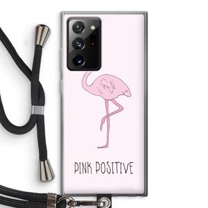 CaseCompany Pink positive: Samsung Galaxy Note 20 Ultra / Note 20 Ultra 5G Transparant Hoesje met koord