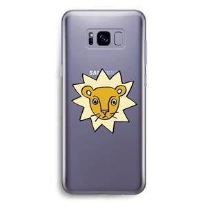 CaseCompany Kleine leeuw: Samsung Galaxy S8 Transparant Hoesje