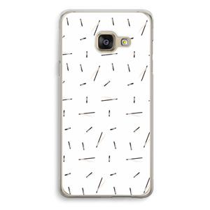 CaseCompany Hipster stripes: Samsung Galaxy A3 (2016) Transparant Hoesje