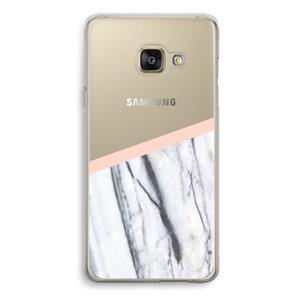 CaseCompany A touch of peach: Samsung Galaxy A3 (2016) Transparant Hoesje