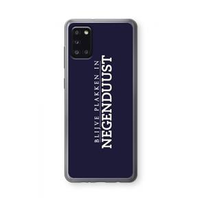 CaseCompany Blijve plakken in Negenduust: Samsung Galaxy A31 Transparant Hoesje