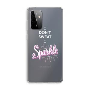 CaseCompany Sparkle quote: Samsung Galaxy A72 Transparant Hoesje