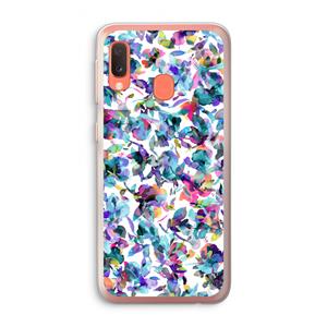 CaseCompany Hibiscus Flowers: Samsung Galaxy A20e Transparant Hoesje