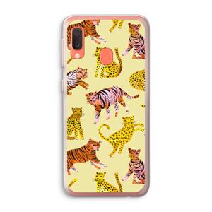 CaseCompany Cute Tigers and Leopards: Samsung Galaxy A20e Transparant Hoesje