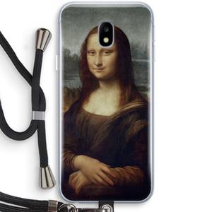 CaseCompany Mona Lisa: Samsung Galaxy J3 (2017) Transparant Hoesje met koord