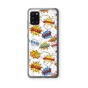 CaseCompany Pow Smack: Samsung Galaxy A31 Transparant Hoesje