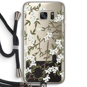 CaseCompany Blossoming spring: Samsung Galaxy S7 Transparant Hoesje met koord