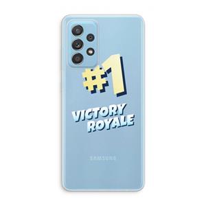 CaseCompany Victory Royale: Samsung Galaxy A73 Transparant Hoesje