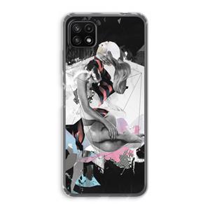 CaseCompany Camouflage de sommeil: Samsung Galaxy A22 5G Transparant Hoesje