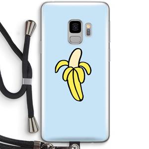 CaseCompany Banana: Samsung Galaxy S9 Transparant Hoesje met koord