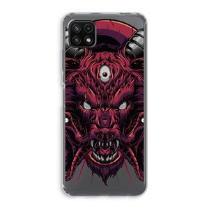 CaseCompany Hell Hound and Serpents: Samsung Galaxy A22 5G Transparant Hoesje