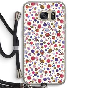 CaseCompany Planets Space: Samsung Galaxy S7 Transparant Hoesje met koord