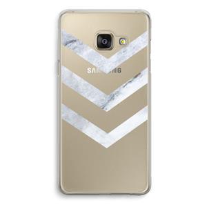 CaseCompany Marmeren pijlen: Samsung Galaxy A3 (2016) Transparant Hoesje