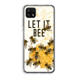 CaseCompany Let it bee: Samsung Galaxy A22 5G Transparant Hoesje