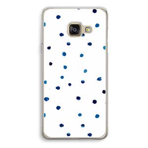 CaseCompany Blauwe stippen: Samsung Galaxy A3 (2016) Transparant Hoesje