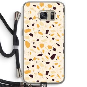 CaseCompany Terrazzo N°13: Samsung Galaxy S7 Transparant Hoesje met koord