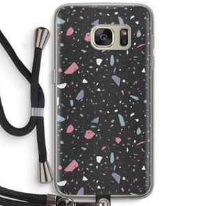 CaseCompany Terrazzo N°16: Samsung Galaxy S7 Transparant Hoesje met koord