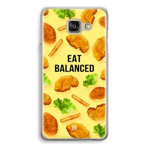 CaseCompany Eat Balanced: Samsung Galaxy A5 (2016) Transparant Hoesje