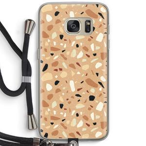 CaseCompany Terrazzo N°17: Samsung Galaxy S7 Transparant Hoesje met koord