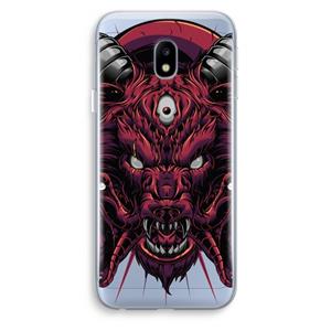 CaseCompany Hell Hound and Serpents: Samsung Galaxy J3 (2017) Transparant Hoesje