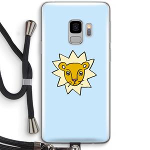 CaseCompany Kleine leeuw: Samsung Galaxy S9 Transparant Hoesje met koord