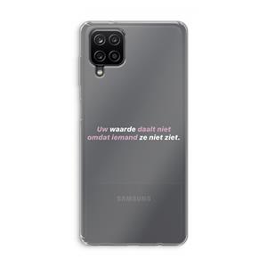 CaseCompany uw waarde daalt niet: Samsung Galaxy A12 Transparant Hoesje