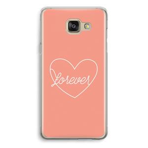 CaseCompany Forever heart: Samsung Galaxy A5 (2016) Transparant Hoesje