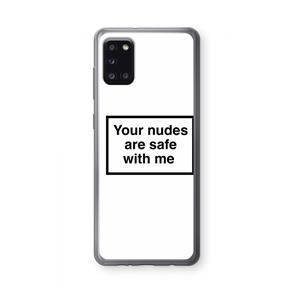CaseCompany Safe with me: Samsung Galaxy A31 Transparant Hoesje