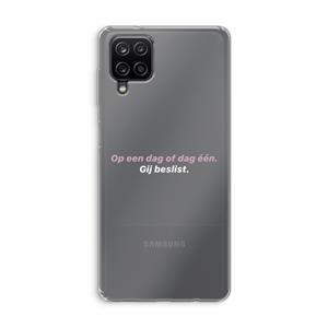 CaseCompany gij beslist: Samsung Galaxy A12 Transparant Hoesje