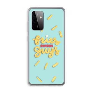 CaseCompany Always fries: Samsung Galaxy A72 Transparant Hoesje