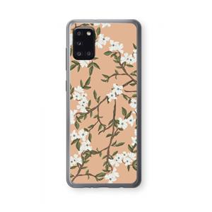 CaseCompany Blossoming spring: Samsung Galaxy A31 Transparant Hoesje