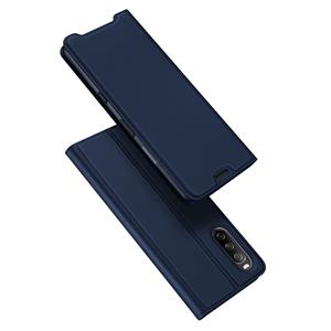 Dux Ducis Slim bookcase hoes - Sony Xperia 10 III - Blauw