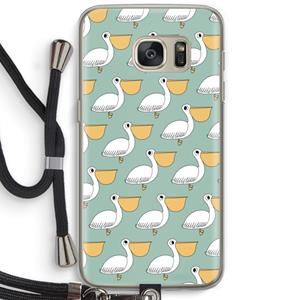 CaseCompany Pelican: Samsung Galaxy S7 Transparant Hoesje met koord