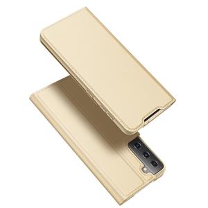 Dux Ducis Pro Serie Slim wallet hoes - Samsung Galaxy S21 Plus - Goud