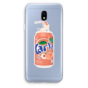CaseCompany S(peach)less: Samsung Galaxy J3 (2017) Transparant Hoesje