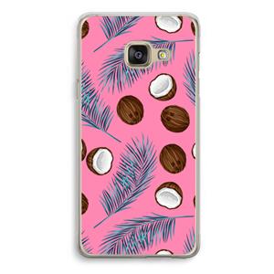 CaseCompany Kokosnoot roze: Samsung Galaxy A3 (2016) Transparant Hoesje