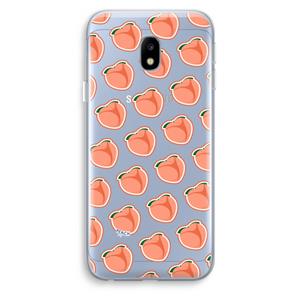 CaseCompany Just peachy: Samsung Galaxy J3 (2017) Transparant Hoesje