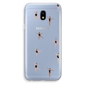 CaseCompany Dancing #1: Samsung Galaxy J3 (2017) Transparant Hoesje