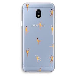 CaseCompany Dans #2: Samsung Galaxy J3 (2017) Transparant Hoesje