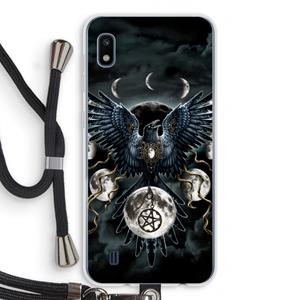 CaseCompany Sinister Wings: Samsung Galaxy A10 Transparant Hoesje met koord