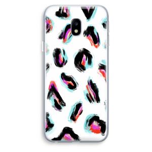 CaseCompany Cheetah color: Samsung Galaxy J3 (2017) Transparant Hoesje