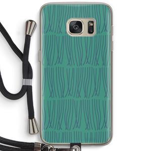CaseCompany Swirls: Samsung Galaxy S7 Transparant Hoesje met koord