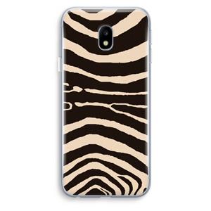 CaseCompany Arizona Zebra: Samsung Galaxy J3 (2017) Transparant Hoesje