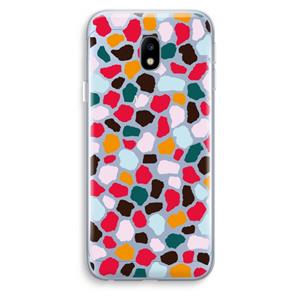 CaseCompany Colored Giraffe: Samsung Galaxy J3 (2017) Transparant Hoesje