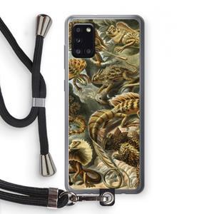 CaseCompany Haeckel Lacertilia: Samsung Galaxy A31 Transparant Hoesje met koord