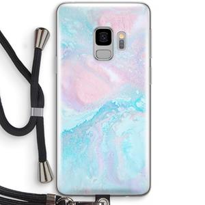 CaseCompany Fantasie pastel: Samsung Galaxy S9 Transparant Hoesje met koord